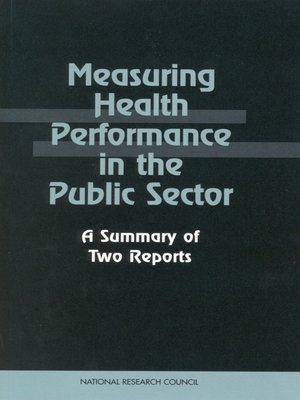 cover image of Measuring Health Performance in the Public Sector